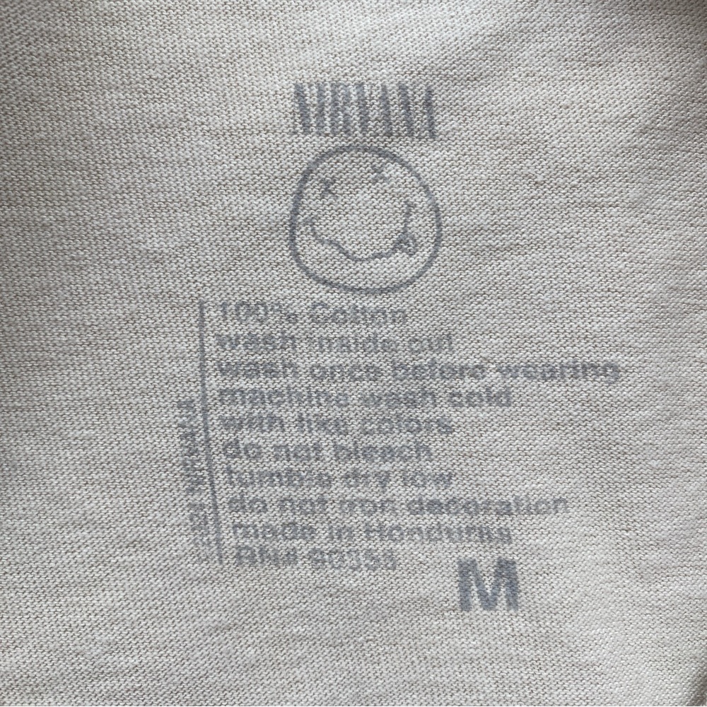 Nirvana In Utero Flowers T-Shirt Tee 100% Cotton Graphic Band Size M - Picture 4 of 7